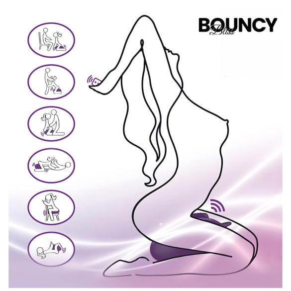Bouncy Bliss Clássico - Almofada Vibradora Inflável (Roxo)