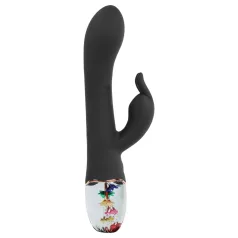   LOVISS Flower - vibrador ponto G com braço para o clitóris (preto)