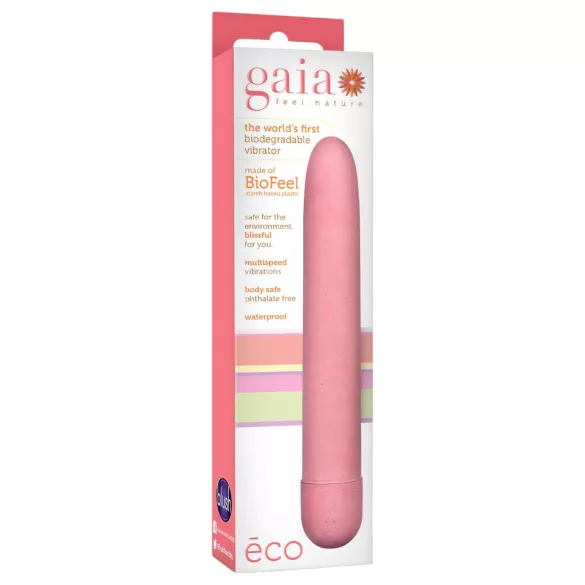 Gaia Eco L - vibrador bullet ecológico - grande - rosa