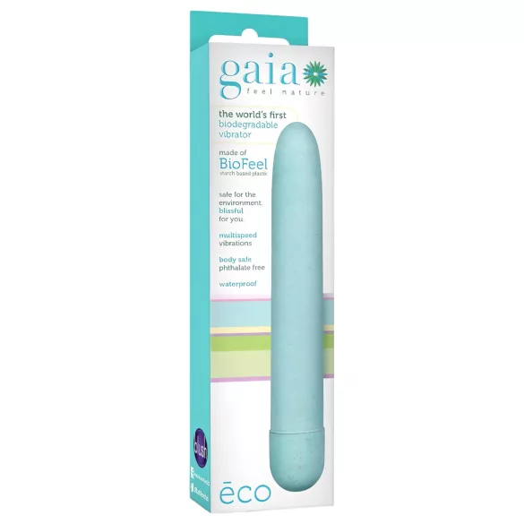 Gaia Eco L - vibrador recarregável ecológico - azul grande