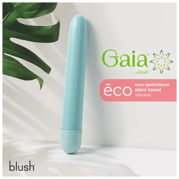 Gaia Eco L - vibrador em forma de bastão ecológico (azul) - grande