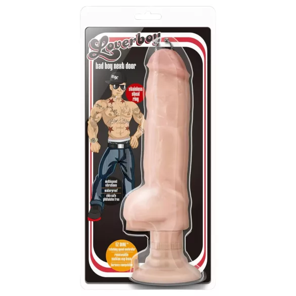 Blush Bad Boy - vibrador com piercing - 33cm - cor natural