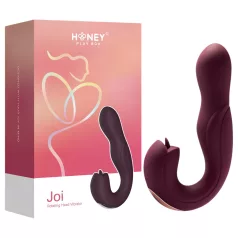   Honey Play Box Joi - vibrador rotativo ponto G com língua - silicone roxo