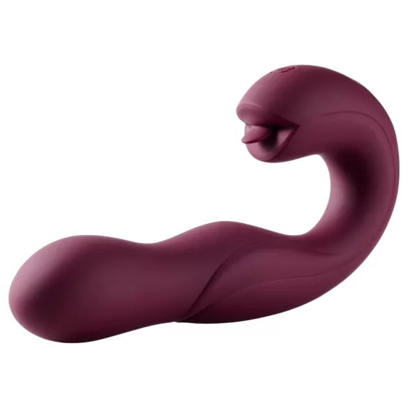 Honey Play Box Joi - vibrador rotativo ponto G com língua - silicone roxo