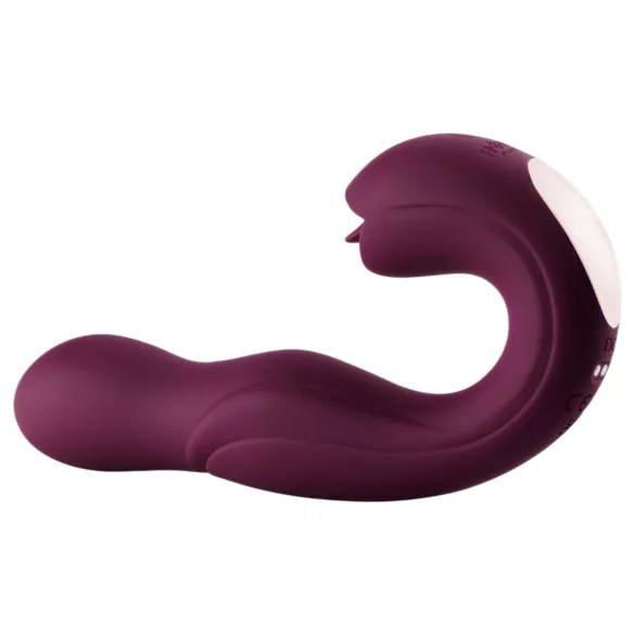 Honey Play Box Joi - vibrador rotativo ponto G com língua - silicone roxo