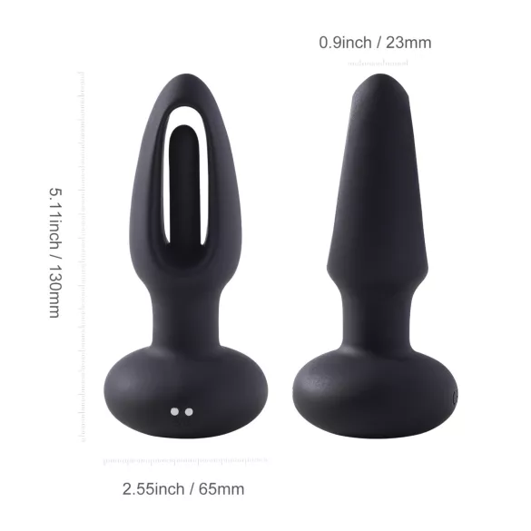 Honey Play Box Snuggy - vibrador anal língua - silicone preto