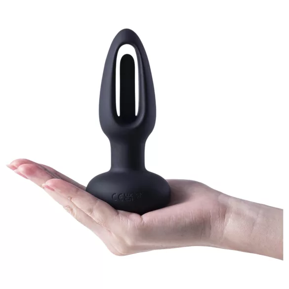 Honey Play Box Snuggy - vibrador anal língua - silicone preto