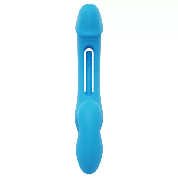 Honey Play Box Harmony Duo - vibrador strap-on com língua vibratória azul