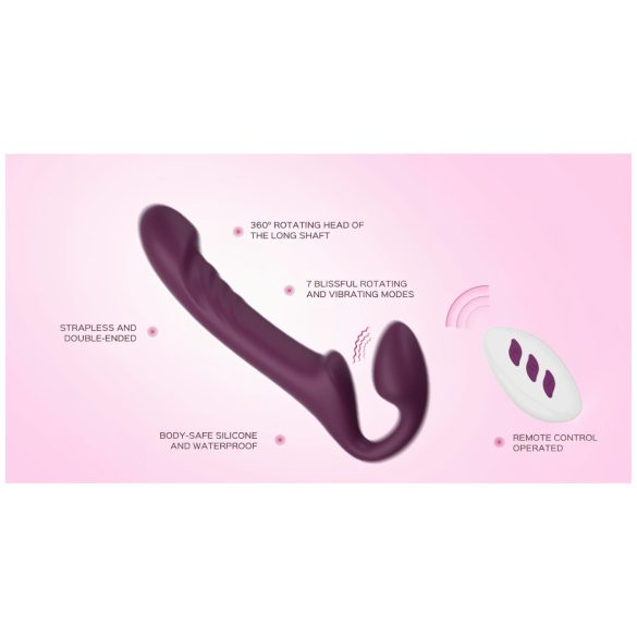 Honey Play Box Bliss - Vibrador Peniano Fixável com Pérolas Rotativas (roxo)