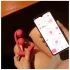 Honey Play Box Melody - Vibrador com pérolas 2 em 1 controlado por app (vermelho)