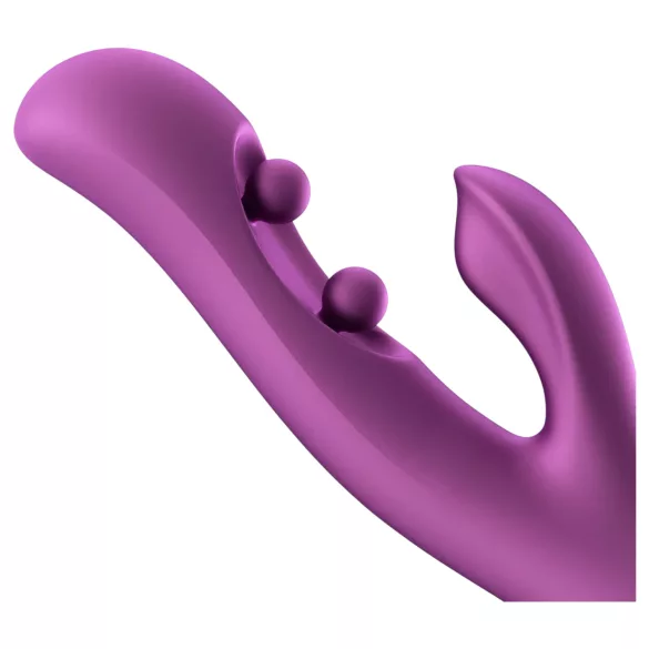 Honey Play Box Gem - Vibrador com pérolas para ponto G e clitóris controlado por app (roxo)