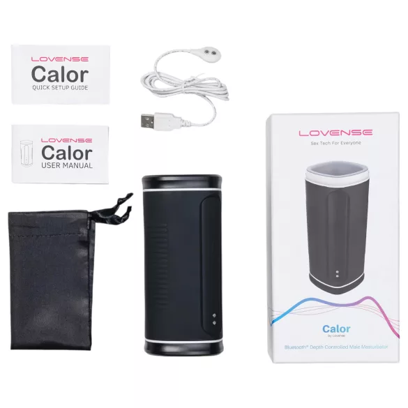 Lovense Calor - Masturbador aquecedor controlado por app, para homens (preto)