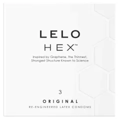   LELO Hex Original - preservativo premium - látex - 3 unidades