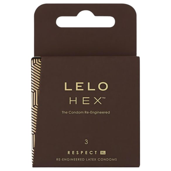 LELO Hex Respect XL - preservativo de luxo (3 unidades)