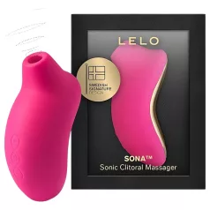   LELO - vibrador clitóris sucção ondas sonoras - silicone rosa