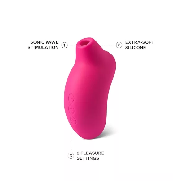 LELO - vibrador clitóris sucção ondas sonoras - silicone rosa