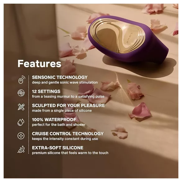 LELO Sona 2 Cruise - sugador clitóris ondas sonoras - silicone roxo
