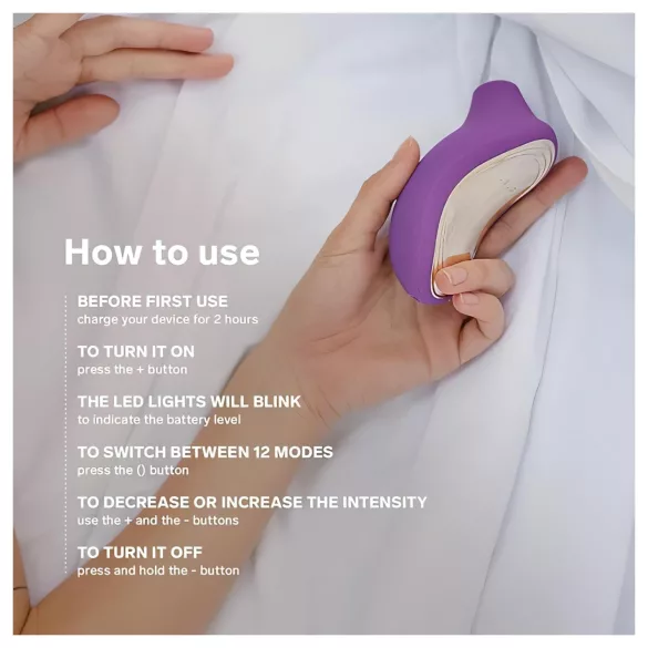 LELO Sona 2 Cruise - sugador clitóris ondas sonoras - silicone roxo