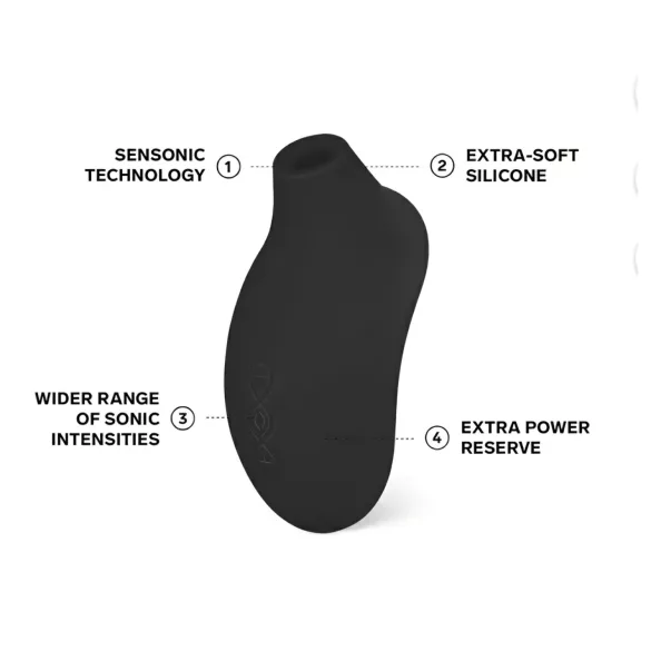 LELO Sona 2 Cruise - vibrador clitóris sucção ondas sonoras - silicone preto