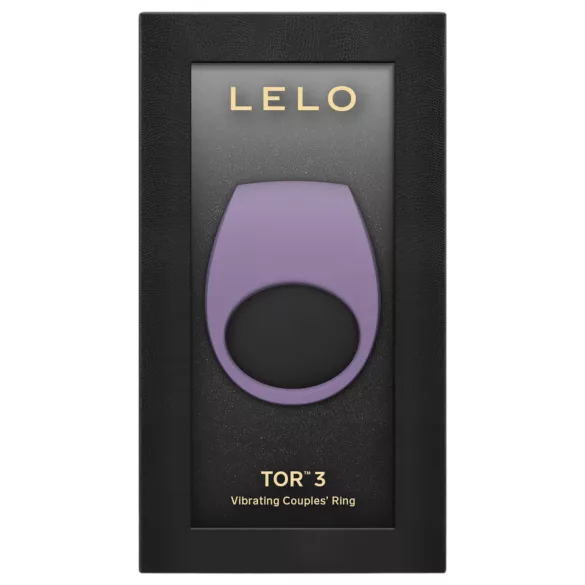 LELO Tor 3 - anel peniano vibratório com controlo por app, para homens (roxo)