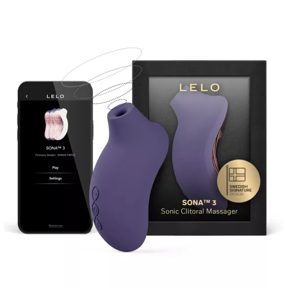 LELO Sona 3 - vibrador clitóris sucção ondas sonoras - silicone roxo