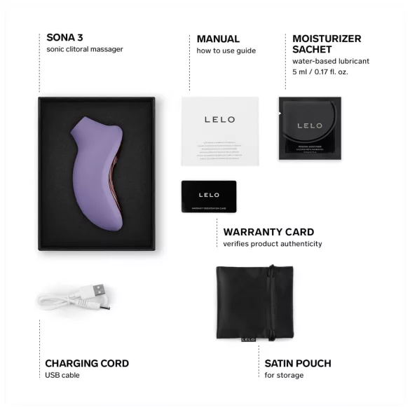 LELO Sona 3 - sugador clitoriano ondas sonoras - lavanda