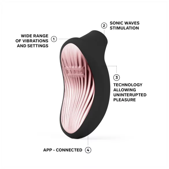 LELO Sona 3 Cruise - vibrador clitóris sucção ondas sonoras - silicone preto