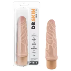 Dr. Skin Vibe nº 3 - vibrador realístico (cor natural)