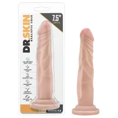 Dr. Skin - dildo realístico com ventosa - 19cm cor natural