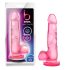 Dildo Sweet N Hard 4 - com ventosa e testículos (rosa)