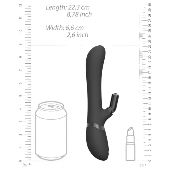 Vive Chou - vibrador clitóris com braço 4 em 1 - silicone preto