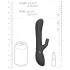 Vive Chou - vibrador clitóris com braço 4 em 1 - silicone preto