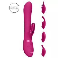   Vive Chou - vibrador clitóris recarregável com cabeças intercambiáveis