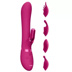   Vive Chou - vibrador clitóris recarregável com cabeças intercambiáveis