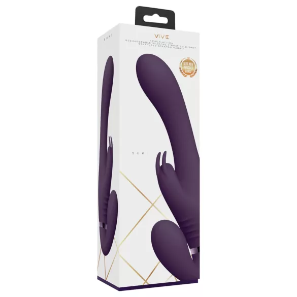 Vive Suki - vibrador strap-on sem tiras - roxo