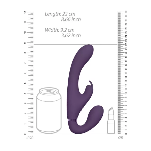 Vive Suki - vibrador strap-on sem tiras - roxo