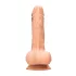 RealRock - dildo realístico com escroto 17cm - cor natural