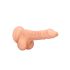 RealRock Dong 7 - Dildo Realista com Testículos (17 cm) - Natural