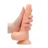 RealRock - dildo realístico com escroto 17cm - cor natural
