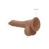 RealRock Dong 7 - Dildo Realista com Testículos (17cm) - Cor Natural Escura