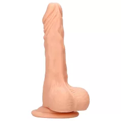 RealRock - dildo realista com escroto - 20cm - cor natural
