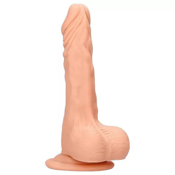 RealRock - dildo realista com escroto - 20cm - cor natural