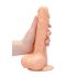 RealRock Dildo Realista com Escroto 20cm - Cor Natural