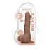RealRock Dong 8 - Pênis Realístico com Escroto (20cm) - Natural Escuro
