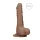 RealRock - dildo realístico com escroto 25cm - cor pele escura