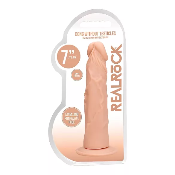 RealRock - dildo realístico - 17cm - cor natural