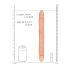 RealRock Double Dong 14 - Dildo Duplo (36cm) - Natural