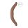 RealRock Double Dong 14 - Dildo Duplo (36cm) - Tom Natural Escuro