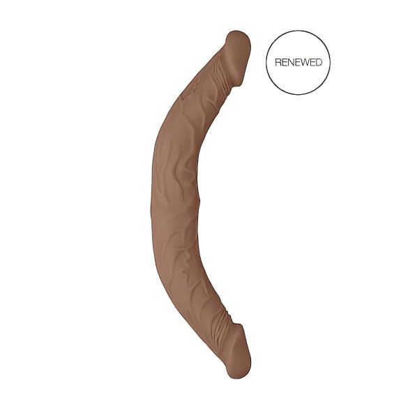 RealRock Double Dong 14 - Dildo Duplo (36cm) - Tom Natural Escuro