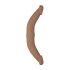 RealRock Double Dong 14 - Dildo Duplo (36cm) - Tom Natural Escuro